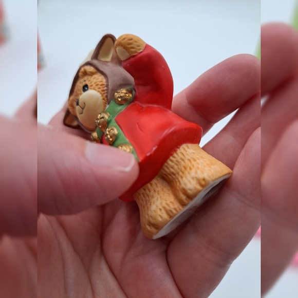 Enesco Lucy and Me Christmas antler bear figurine - Picture 7 of 8